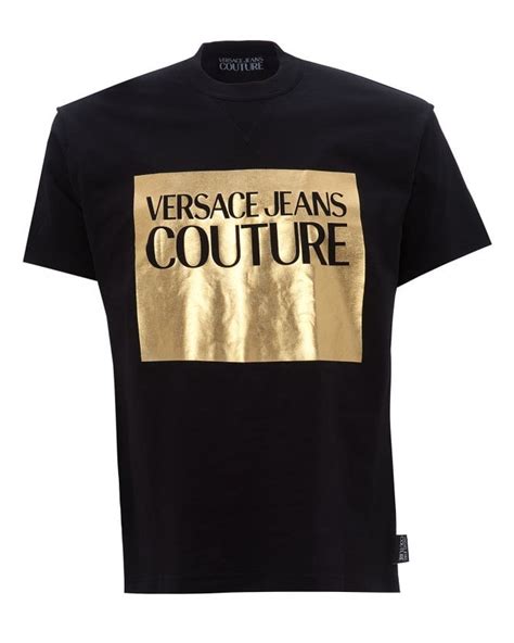 versace foil t shirt|Versace Jeans Couture logo.